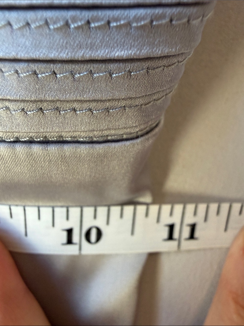 House Of CB Grey Satin Pin Tuck Dress - Picture 7 of 10